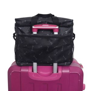 Sac de transport luxueux et portable pour animaux de compagnie, approuvé par les compagnies aériennes, pour les sorties en plein air, les week-ends et le rangement des aliments et des fournitures - Product Image 5