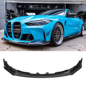 Aileron avant en fibre de carbone sèche de haute qualité V Style pour <span class=keywords><strong>Bmw</strong></span> <span class=keywords><strong>M3</strong></span> <span class=keywords><strong>G80</strong></span> M4 G82 G83 Modèles Lèvre de pare-chocs avant - Product Image 1