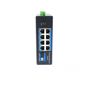 Switch PoE+ Gigabit 8 ports avec 1 port SFP fibre, Switch Ethernet industriel 10/100/1000 Mbps pour la surveillance IP et la mise en réseau - Product Image 2