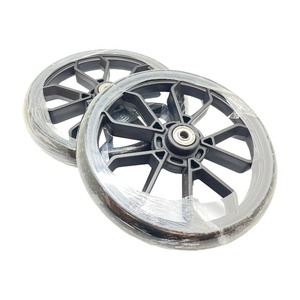STAR Special Silent Shock Absorb 8 Inch TPR Caster Single Wheel For STAR <b>Rollator</b> Medical Rehab Walking Mobility Gear - Product Image 1