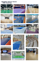 Revêtement de sol sportif en PVC écologique antidérapant, absorption des chocs, épaisseur personnalisable, certifié ISO, tapis en rouleau