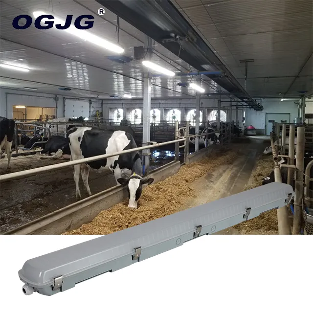 Ogjg Ip65 Koppelbaar Varken Koe Boerderij Verlichting Plafond Waterdichte Armaturen Etl 5ft Tri-Proof Led Batten Lineaire Licht