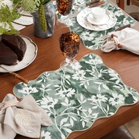Style frais couleur vive plante florale fruits imprimé napperon fête cuisine décor à la maison résistant à la chaleur couverture de Table
