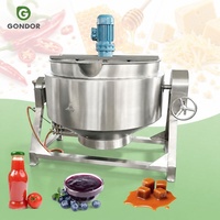 Mélangeur planétaire automatique 200 L Cengho pour légumes et aliments, machine de cuisson commerciale à double enveloppe pour viande, petite taille
