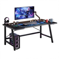 Bureau de jeu et de travail à domicile personnalisé avec chaise, bureau d'étude simple, modèle S1