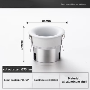 Foco LED Inteligente de Aluminio Smart Mesh 2.0 con Protección Ocular, Empotrable en Techo para Sala de Estar - Product Image 5