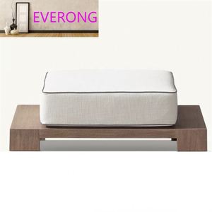<span class=keywords><strong>Salon</strong></span> <span class=keywords><strong>de</strong></span> <span class=keywords><strong>jardin</strong></span> moderne et simple en teck, imperméable, résistant aux rayons du soleil, terrasse, canapé paresseux, mobilier en bois massif décontracté, combinaison - Product Image 3