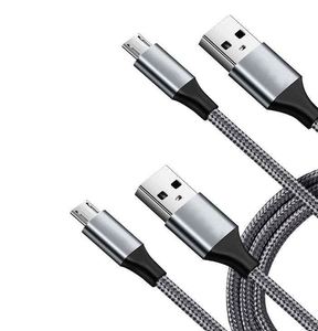 6ft 2-Pack <b>Micro</b> <b>USB</b> Braided <b>Cable</b>, High Speed 2.0 Charging & Sync for Android Phones & PS4 - Product Image 3