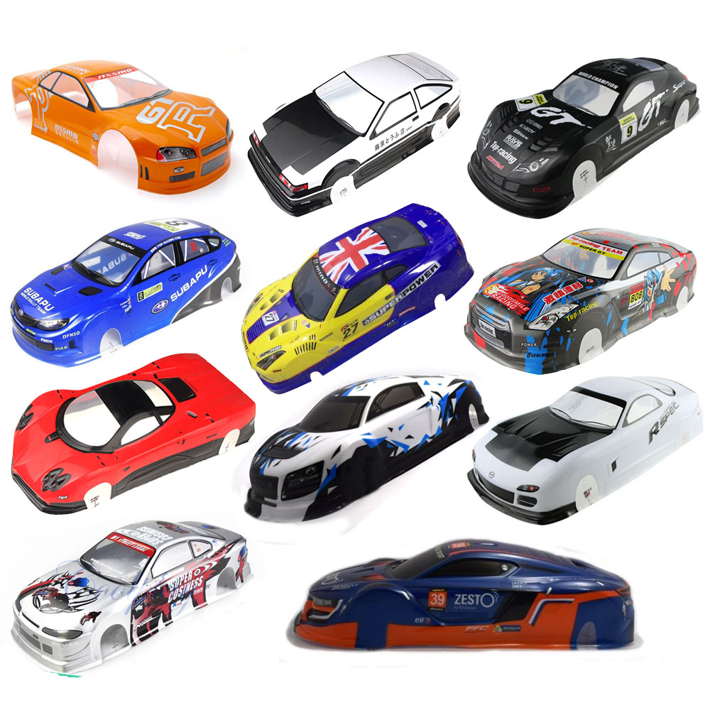 Carrocería De Repuesto Para Coche RC Escala 1/10 – PVC Con Alerón Trasero, Diseño Detallado, Distancia Entre Ejes 26 Cm, Fácil De Instalar Y Ligera