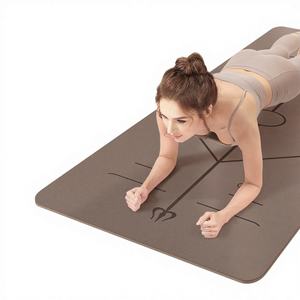 Tapis de yoga professionnel en caoutchouc de couleur PU en coque de noix de coco, 5 mm, antidérapant, absorbant les chocs, silencieux, pour la maison, tapis de danse de fitness de haute qualité - Product Image 1