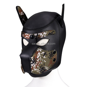 SacKnove 51027 érotique étanche <span class=keywords><strong>SM</strong></span> fétiche esclave respirant discothèque Cosplay tête enveloppement <span class=keywords><strong>masque</strong></span> <span class=keywords><strong>chien</strong></span> capuche Bondage couvre-chef - Product Image 6