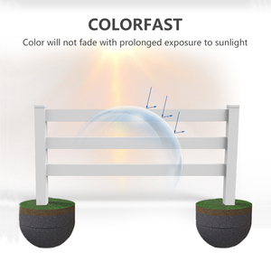 SRX Usine Facile 3D Stable Panneau Clôture PVC Post <span class=keywords><strong>Rail</strong></span> pour Chevaux Corral Panneaux Moutons Ranch Ferme Enduit <span class=keywords><strong>Rail</strong></span> Clôture Porte - Product Image 3