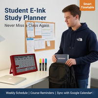 Kylendar Horloge Calendrier Intelligente pour Étudiants, Planificateur E-Ink, Gestion des Cours et des Devoirs, Sans Lumière Bleue, Rappel d'Examen Axé sur l'Étude