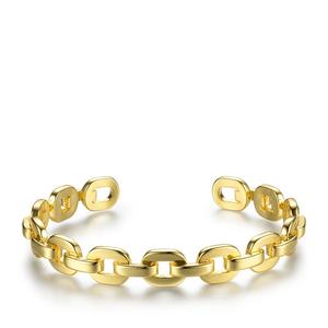 Brazalete Ajustable de Alta Calidad con Cadena de Eslabones Pequeños, Chapado en Oro de 18K, Accesorios de Latón, BF182032 - Product Image 2