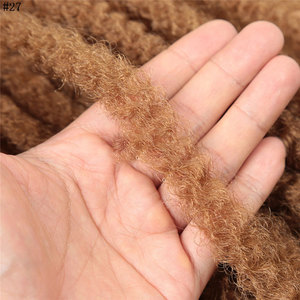 Extensiones de Cabello de Crochet Caterpillar de 18 Pulgadas, 26 Raíces Plegadas a 52 Hebras, <span class=keywords><strong>Trenzas</strong></span> de Crochet Sintéticas Hechas a Mano para Mujeres Negras - Product Image 4