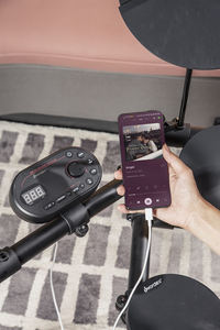 Juego de batería profesional para niños, dispositivo electrónico de 7 pulgadas, Midi Bass Jazz, con almohadilla de tambor de Zona Dual - Product Image 6