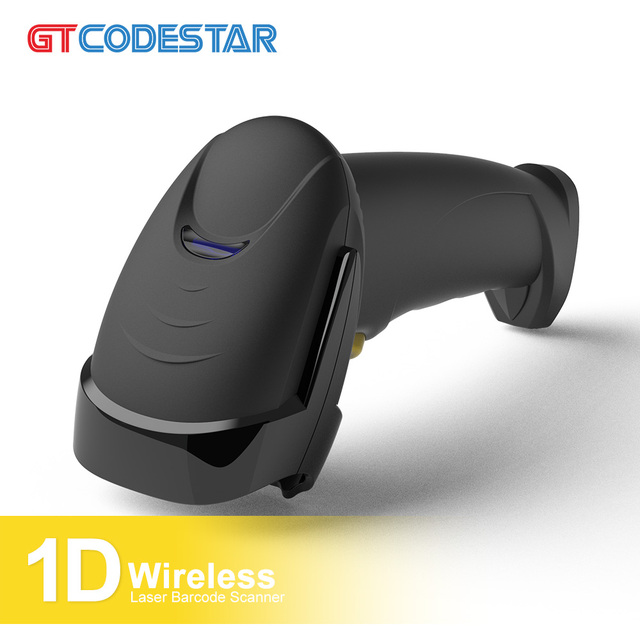 GTCODESTAR1D Wireless Barcode Scanner Laser Barcode Reader 1D Handheld Bar Code Scanner Code128 Continuous Scanning Mode