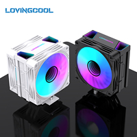 Refroidisseur CPU LOVINGCOOL, ventilateur de 12 cm, dissipateur thermique ARGB, faible bruit, pour boîtier PC, kit de refroidissement, livraison rapide, nouveau, en stock, prix de gros