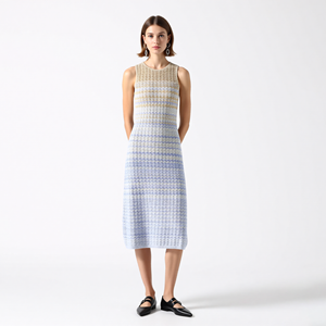 Abito Lungo Bianco da Donna con Ricamo Floreale 2026, Collo Tondo, Plissettato, Stesso Stile del Negozio Boutique, Qualità Superiore, Best Seller - Product Image 1