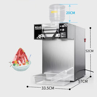 Mini machine à glaçons efficace de flocon de neige de crème glacée comestible fleur de neige de lait de chocolat faisant la Machine