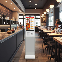 Kiosque de commande en libre-service Wintronix 21,5-32 pouces sur pied, écran tactile capacitif 10 points, terminal de paiement LED, SDK