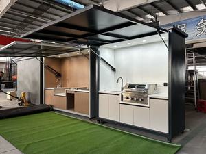 OEM ODM 最新スマートで耐久性のあるステンレス製キッチンキャビネット収納調理食品加工屋外キッチン家具セット - Product Image 3