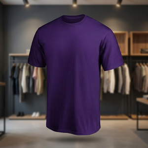 T-shirt Sportif Homme Uni Respirant Séchage Rapide Col Rond Tricoté 180 Grammes 100% Polyester Vierge pour Gym Course et Tenues d'Équipe Manches Courtes - Product Image 3