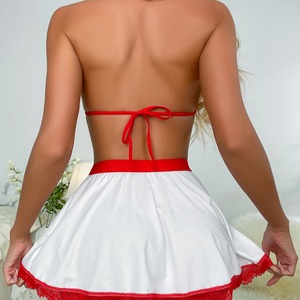 Nuevo Conjunto de Lencería Sexy con Falda de Enfermera, Disfraz de Juego de Rol, Tentación, Ropa Interior Sexy, Material de Poliéster, para TV/Películas, Día de San Valentín - Product Image 2