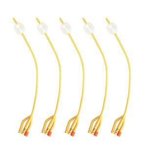 Catéter Foley de Látex de 3 Vías para Drenaje de Orina, Desechable, de Alta Calidad Médica - Product Image 2