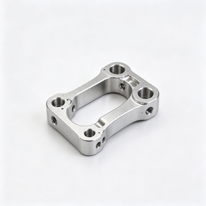 Composant à bride en acier inoxydable usiné CNC, avec trous filetés, perçage, brochage, tournage, électroérosion à fil, marque TECH-KING, Guangdong - Product Image 1