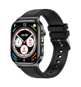 Jam Tangan Pintar TK18 IP67 Tahan Air IP67 Laser BP Pemantau Detak Jantung Oksigen Darah Fitur Kesehatan Medis Baru Silikon Persegi - Product Image 5