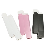 Nouveauté : Boîte en papier cosmétique pliable de couleur, personnalisée pour les échantillons de gloss à lèvres et de parfum