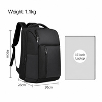 Sac à dos pour ordinateur portable personnalisé multifonctionnel, grande capacité, durable, imperméable, avec port USB, pour les voyages, unisexe