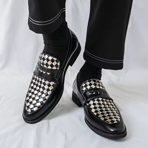 Zapatos Oxford de Alta Calidad para Hombre, Formales de Negocios, de Cuero Genuino, con Cierre de Cordones, Diseño Evergreen, Sensación de Alta Gama, de Una Pieza - Product Image 2