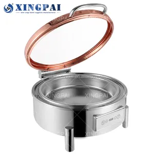 XINGPAI hotel supplies buffet chafing dish in dubai stainless steel chef 6 litre food warmer chafer dish buffet chaffing dishes