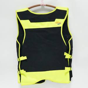 سترة أمان عالية الوضوح مع جيوب، مصنوعة من قماش شبكي، ملابس أمان، سترة عاكسة للضوء بألوان نيون للمرور - Product Image 6