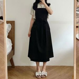 Wholesale Custom Logo Korean Waist Sleeveless Water-repellent Durable Eco-Friendly <b>Kitchen</b> Baking Linen Cotton <b>Apron</b> with Pocket - Product Image 3