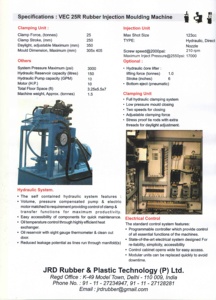 Máquina de moldeo por inyección de tornillos de caucho con estructura en C, 0 kW, 380 V, alta rigidez, automática, ahorro de energía, alta productividad, engranaje de rodamiento - Product Image 6