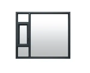 Fabrika fiyat alüminyum pencere sürgülü pencere/Net ile alüminyum kanatlı pencere
