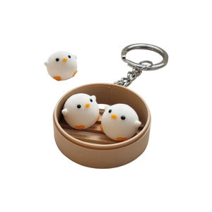 Jouet anti-stress imprimé en 3D FDM PLA PETG, porte-clés Baozi, jouet de soulagement du stress, jeu de tic-tac-toe éducatif, plateau de jeu, coussin adhésif, jouet de bureau - Product Image 1