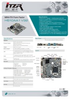Carte mère Esonic H510 10e 11e génération mini ITX LGA 1200 AIO fine ITX carte mère M.2 SSD + WIFI DDR4 2 canaux