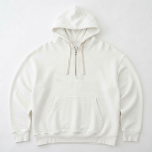 Sweat-shirt à capuche unisexe en coton avec fermeture éclair, logo personnalisé, pour streetwear - Product Image 1
