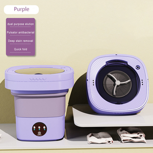 Viagem portátil carro doméstico ao ar livre pequeno portatil 6L 8L 4L dobrável mini máquina de lavar roupa elétrica - Product Image 3