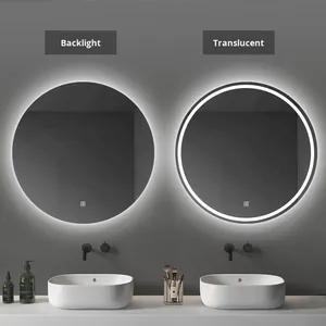 Moderno antivaho LED iluminado montado en la pared <span class=keywords><strong>baño</strong></span> inteligente espejo redondo <span class=keywords><strong>diseño</strong></span> de <span class=keywords><strong>baño</strong></span> con forma de espejo de luz - Product Image 6