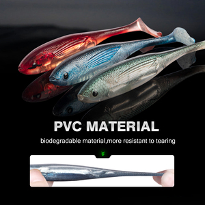 HONOREAL Personalizado V caudas Isca Macia Sea Bass <span class=keywords><strong>Swimbait</strong></span> Peixe Isca Macia Isca Isca De Pesca Bionic Soft <span class=keywords><strong>Fishing</strong></span> Lures - Product Image 5