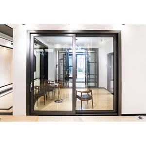 Ventes directes du fabricant Brisbane Porte coulissante élévatrice à cadre en aluminium populaire Portes coulissantes de sécurité en aluminium avec poignée - Product Image 2