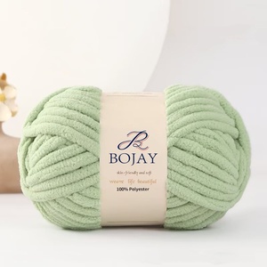 Bojay - Hilo de Terciopelo Suave para Tejer a Crochet, 1 cm de Grosor, Venta al por Mayor, Hilo de Chenilla Grueso 100% Poliéster para Tejer a Mano - Product Image 4