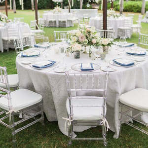 Sillas de plástico apilables portátiles para exteriores, tumbonas baratas para cenar para hoteles, villas, bodas, superventas, muebles para eventos - Product Image 5