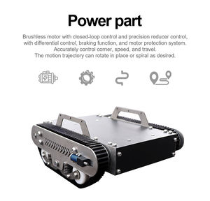 9 km/h TINS-3 Kleine billige selbst fahrende All-Terrain-Fahrzeuge Gummi ketten roboter Chassis - Product Image 2