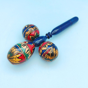 Wholesale Orff Percussion <b>Instrument</b> Wooden Maracas Children Rhythm <b>Instruments</b> Shakers <b>Musical</b> <b>Instrument</b> Tool Toys - Product Image 2